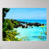 BEGIN ONDER $20 - Beach in St. George Bermuda Poster (Voorkant)