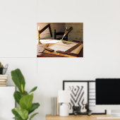 BEGIN ONDER $20 - Compass en T-Square Poster (Thuiskantoor)