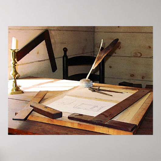 BEGIN ONDER $20 - Compass en T-Square Poster (Voorkant)
