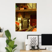 BEGIN ONDER $20 - Shebbend penseel Poster (Thuiskantoor)