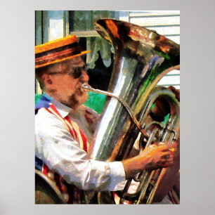 BEGIN ONDER $20 - Tuba Player Poster
