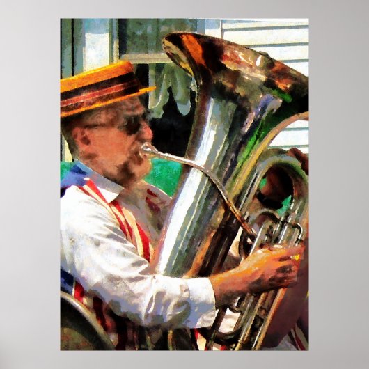 BEGIN ONDER $20 - Tuba Player Poster (Voorkant)