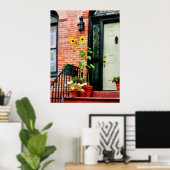 BEGIN ONDER $20 - Zonnebloemen op Stoop Poster (Thuiskantoor)