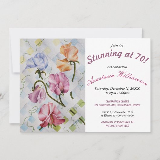 BEGIN OP DE PARTIJINVITATIE 'jouw leeftijd' Kaart (Voorkant)