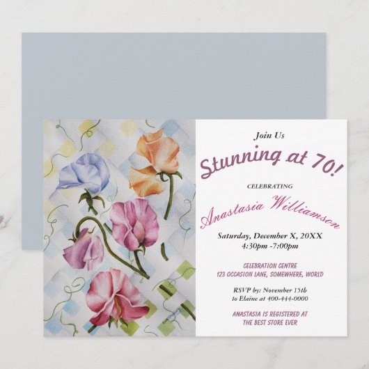 BEGIN OP DE PARTIJINVITATIE 'jouw leeftijd' Kaart (Voorkant / Achterkant)