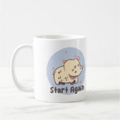 Begin opnieuw met Kawaii baby leuke grappige hippo Koffiemok (Links)