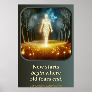 Begin opnieuw, schitter poster