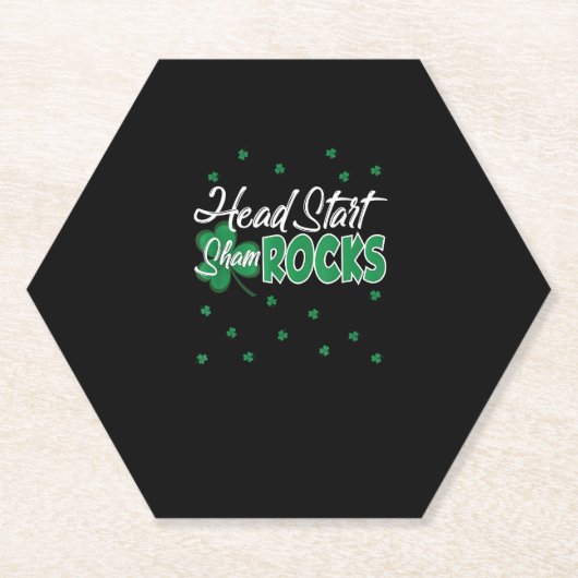 Begin ShamROCKS St. Patrick's Day School Shir Kartonnen Onderzetters (Voorkant)