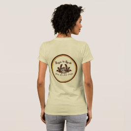Begin te Spreken als de dauwdruppels Dames T-shirt