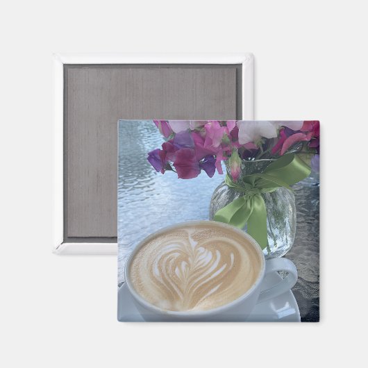 Begin uw dag met een Latte Magneet (Voorkant / Achterkant)