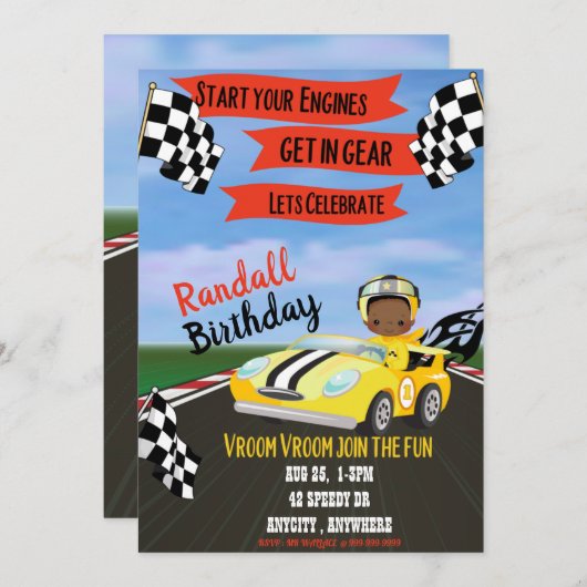 Begin uw Kaart van de Vervroeging van de Zaterdag  (Voorkant / Achterkant)