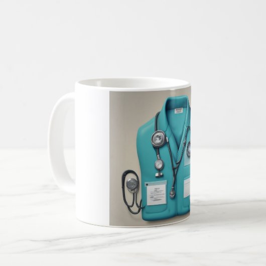 Begin uw reis: Scrubs & Stethoscopen Mok (Voorkant links)