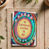 Begin van alles wat je wilt Kleurrijk Modern Kaart