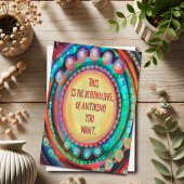 Begin van alles wat je wilt Kleurrijk Modern Kaart