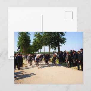 Begin van de Eerste Tour de France circa 1903 Kleu Briefkaart