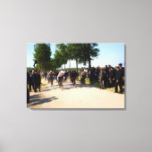 Begin van de eerste Tour de France in 1903 Canvas Afdruk (Voorkant)