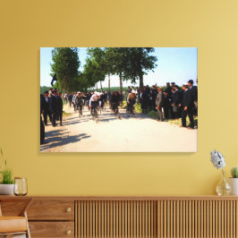 Begin van de eerste Tour de France in 1903 Canvas Afdruk