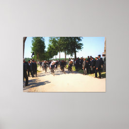 Begin van de eerste Tour de France in 1903 Canvas Afdruk