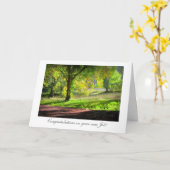 Begin van de Herfst/Herfst - Congrats op Nieuwe Kaart (Gele Bloem)