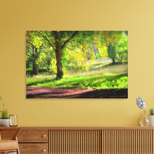 Begin van de herfst van Cornish - omwikkeld canvas (Insitu (Woonkamer))