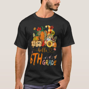 Begin van de herfst van de Herfst leraar zonnebloe T-shirt