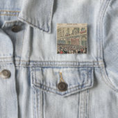 Begin van de weg vierkante button 5,1 cm (In situ)