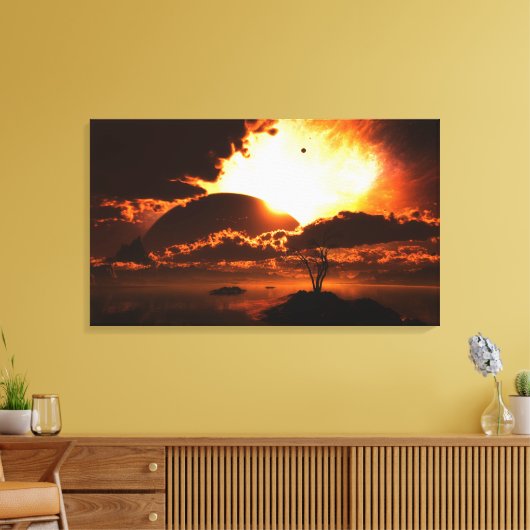 Begin van het Einde Verpakt Canvas (Insitu (Woonkamer))