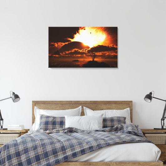 Begin van het Einde Verpakt Canvas (Insitu (Slaapkamer))