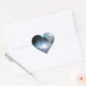 Begin van het universum hart sticker (Envelop)