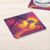 Begin van The Fall Art Kartonnen Onderzetters (Schuin)