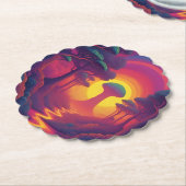 Begin van The Fall Art Kartonnen Onderzetters (Gekanteld)