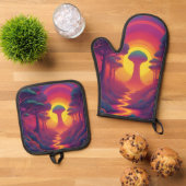 Begin van The Fall Art Ovenwant & Pannenlap Set (Top down)