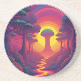 Begin van The Fall Art Zandsteen Onderzetter