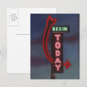 Begin vandaag 2009 briefkaart (Voorkant / Achterkant)