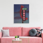 Begin vandaag 2009 canvas afdruk (Insitu (Woonkamer))