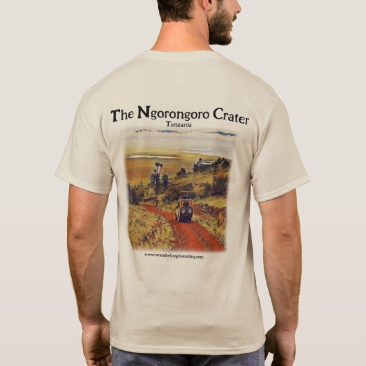 Begin vandaag met verkennen - Ngorongoro Crater T- T-shirt (Achterkant)