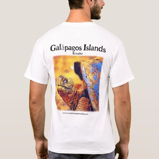 Begin vandaag nog met verkennen - Galápagos Island T-shirt (Achterkant)