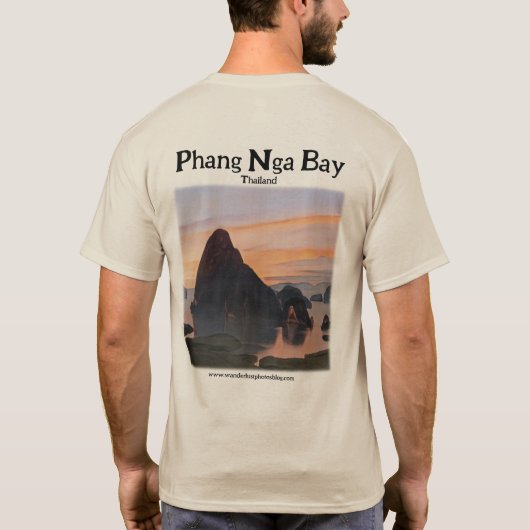 Begin vandaag nog met verkennen - Phang Nga Bay T- T-shirt (Achterkant)