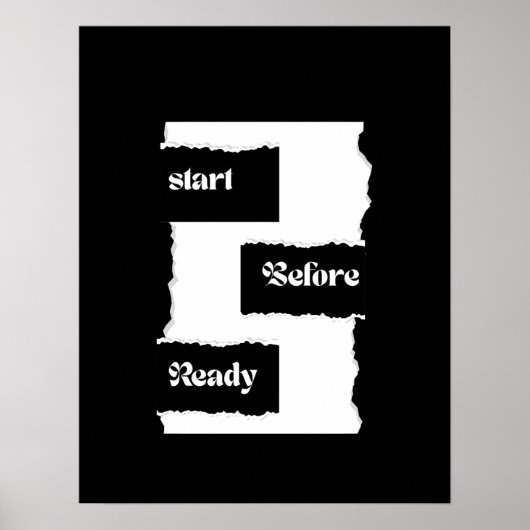 Begin Voor Bereid Poster (Voorkant)