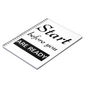 Begin voordat u klaar bent notitieboek (Linkerzijde)