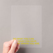 Begin Waar Je Bent Acryl Uitnodigingen (Insitu (Draagbaar))
