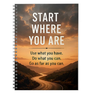 🚀 Begin Waar Je Bent Dagelijkse Motivatie Notitieboek