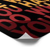 Begin waar je bent en gebruik wat je hebt poster (Hoek)