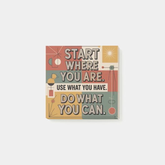 Begin waar je bent. Gebruik wat je hebt Post-it® Notes (Voorkant)