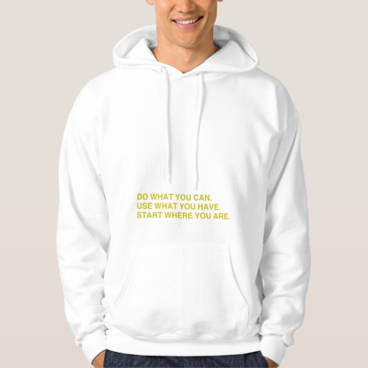 Begin Waar Je Bent Hoodie (Voorkant)