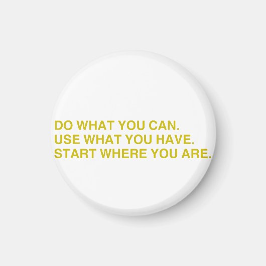 Begin Waar Je Bent Magneet (Voorkant)