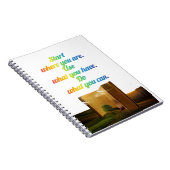 Begin waar je bent | Notitieboek voor motivatie pr (Rechterzijde)