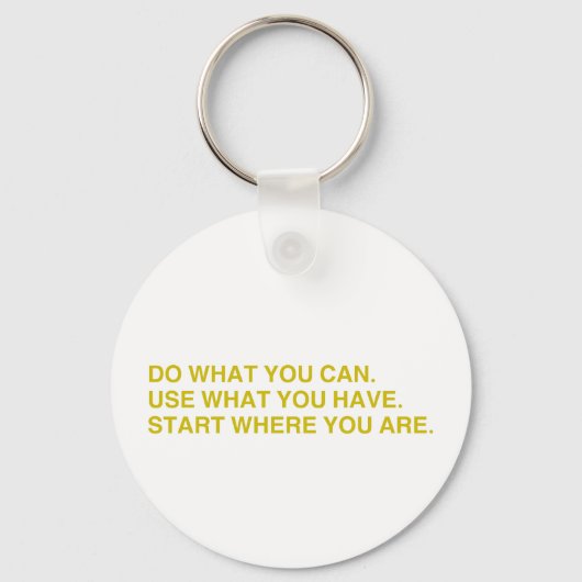 Begin Waar Je Bent Sleutelhanger (Voorkant)