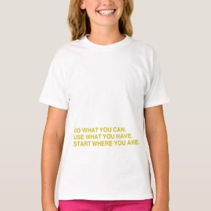 Begin Waar Je Bent T-shirt