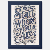 Begin waar je decoratieve typografie bent magneet (Voorkant)